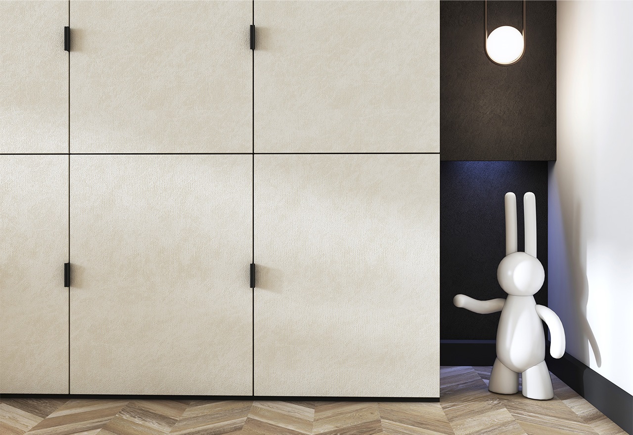 Плита МДФ AGT 3P 1220*18*2800 мм, двусторонняя, с тиснением, кроко крем 3064, горизонт.. Рис. 3