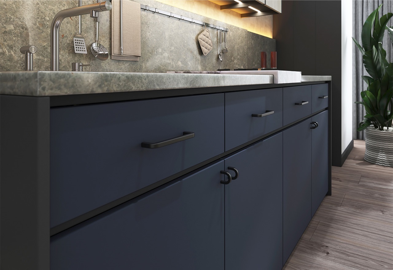 Плита МДФ AGT 3P 1220*18*2800 мм, двусторонняя, супермат, дип блю 3049. Рис. 3 Плита МДФ AGT 3P 1220*18*2800 мм, двусторонняя, супермат, дип блю 3049. Рис. 3