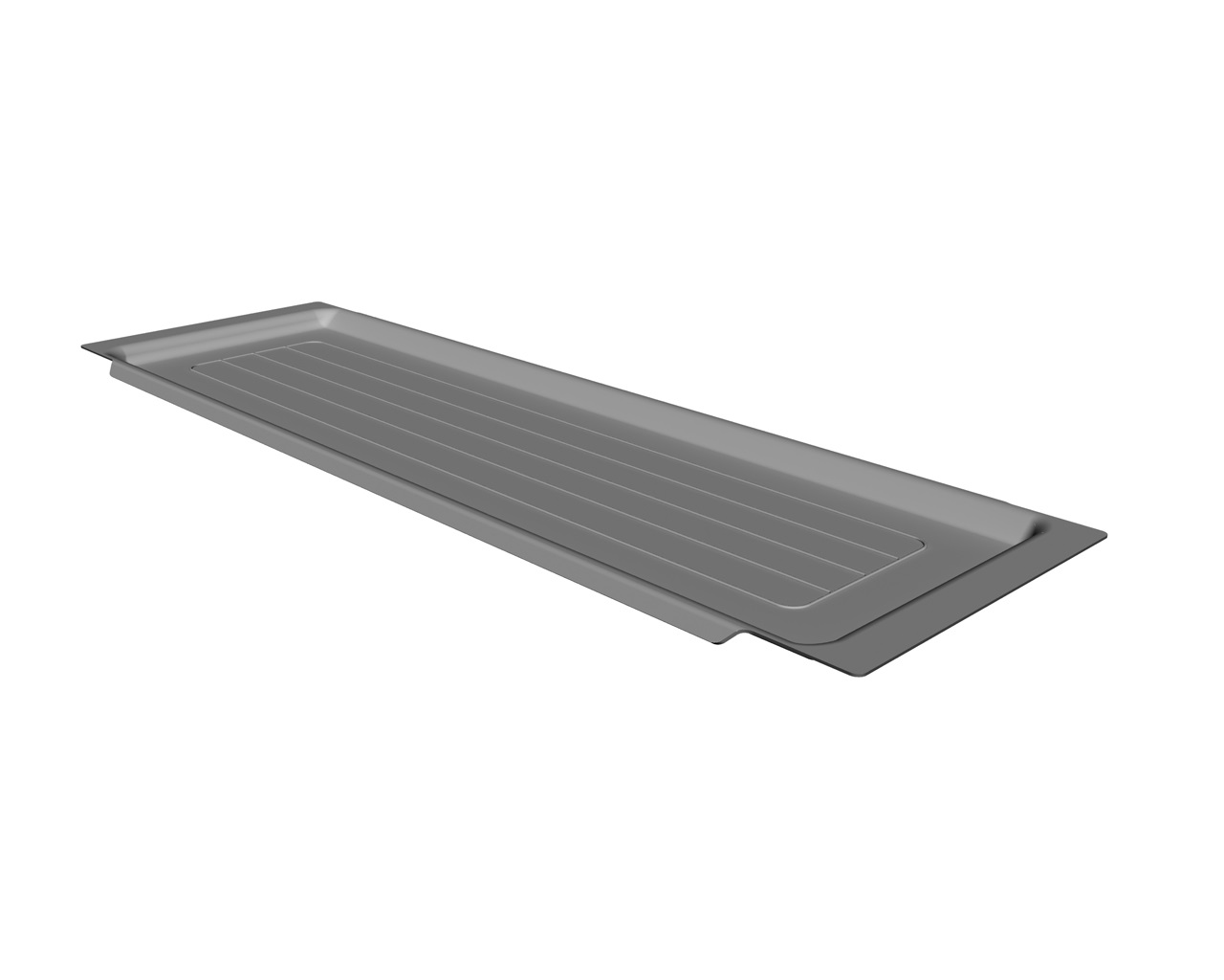 Поддон пластиковый  в базу 800мм, транспарент. Рис. 1