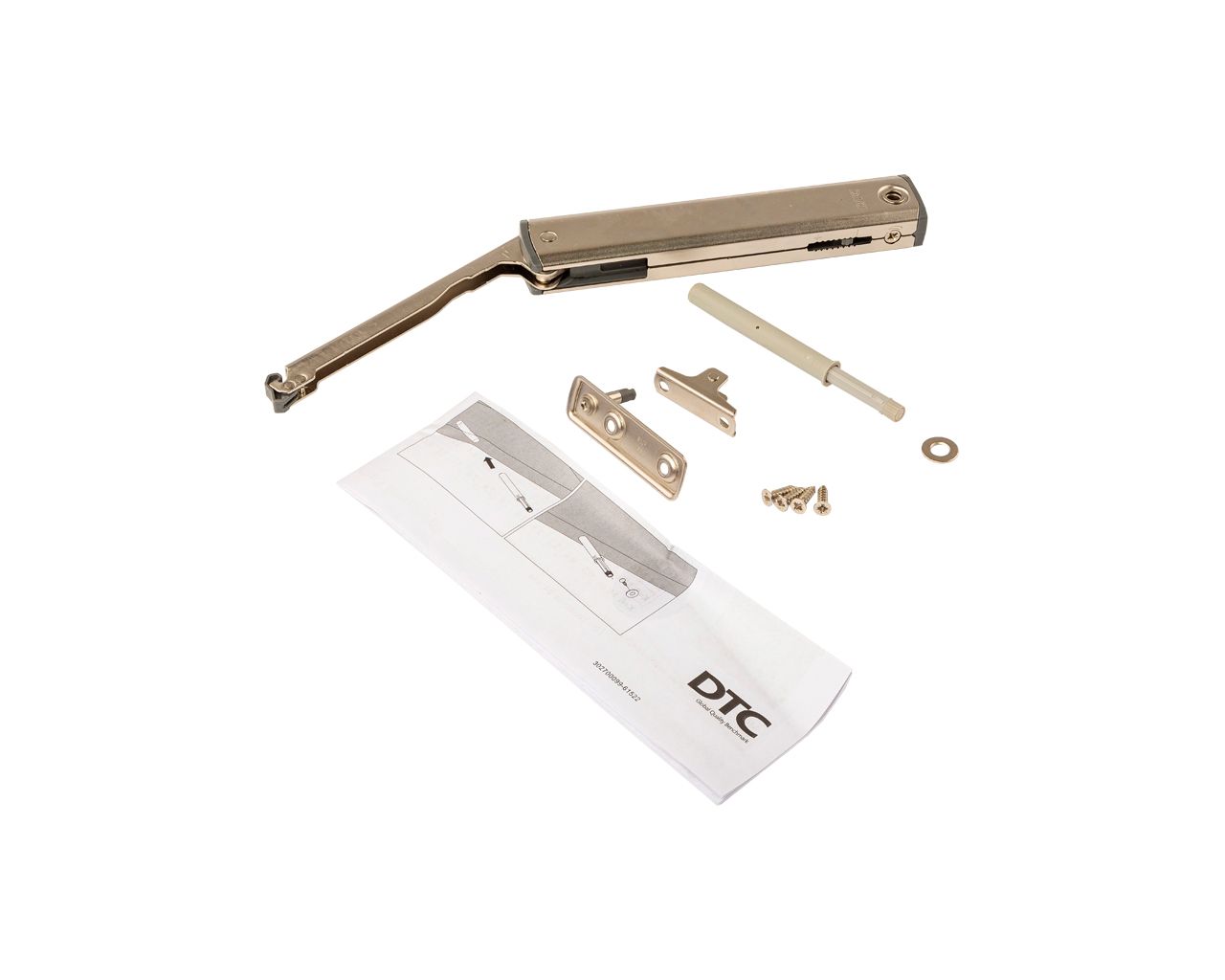 Подъемный механизм  TOP STAY SE PUSH-OPEN для откидных фасадов, индекс нагрузки 960-2050, высота h=240-600 мм, без доводчика (отв. часть саморез и скотч). Рис. 2