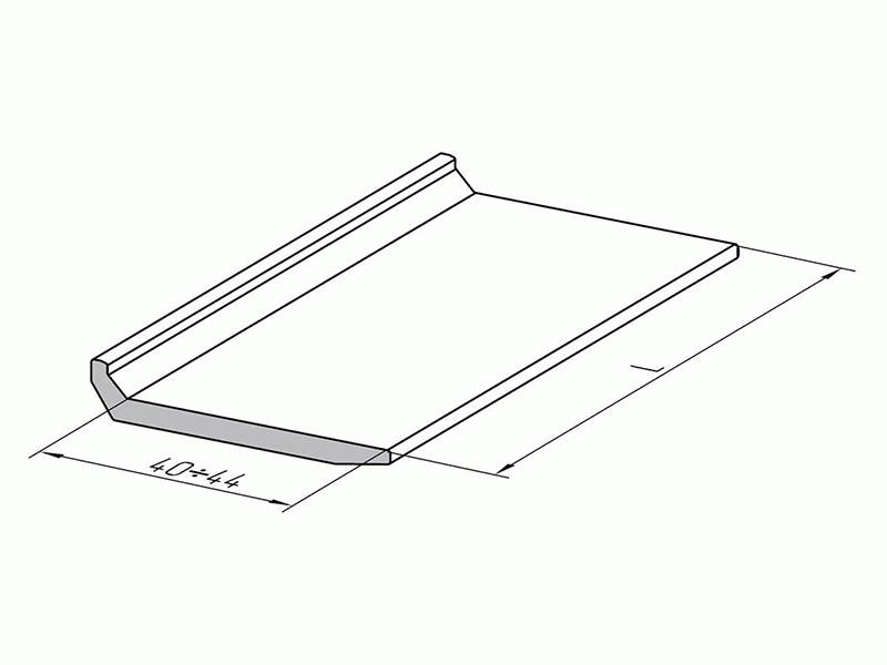 Подкладка опорная (из проф. F50.0805). Рис. 1