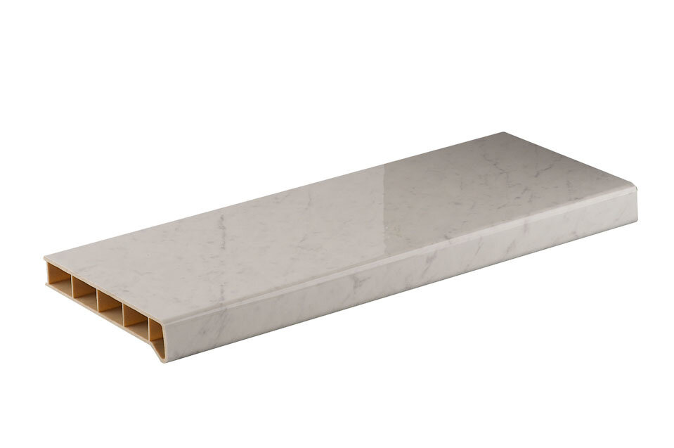 Подоконник пластиковый Moeller LD S 30 /450/ КАРРАРСКИЙ МРАМОР ГЛЯНЕЦ /6,0м. Рис. 1