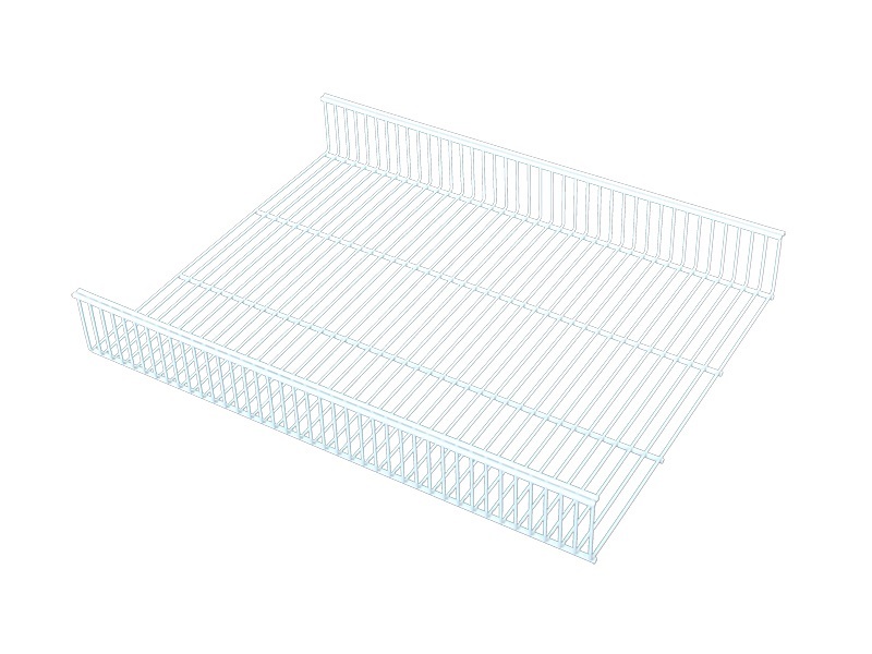 Полка-корзина FIRMAX 410-550мм, Н=80мм, белый. Рис. 3 Полка-корзина FIRMAX 410-550мм, Н=80мм, белый. Рис. 3