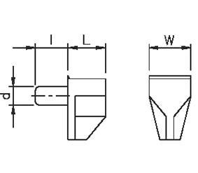 FIRMAX EA22 Полкодержатель для стекла, цинк, прозрачный пластик. Рис. 2
