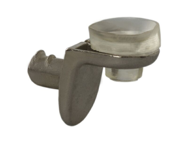 FIRMAX EA13 Полкодержатель для стекла с присоской и упором, никель. Рис. 2