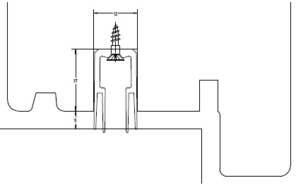 Пороговый профиль в паз 12/17, ТПЕ, RAL7045, 10 хлыстов по 1.1 метра. Рис. 1