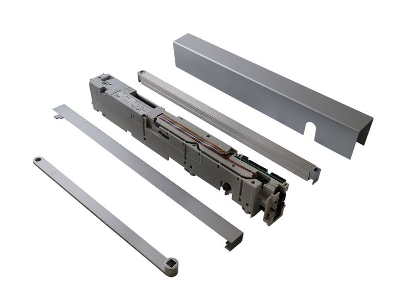 Привод PORTEO 230 В (привод + скользящий канал + крышка), серебро, 60010001. Рис. 1