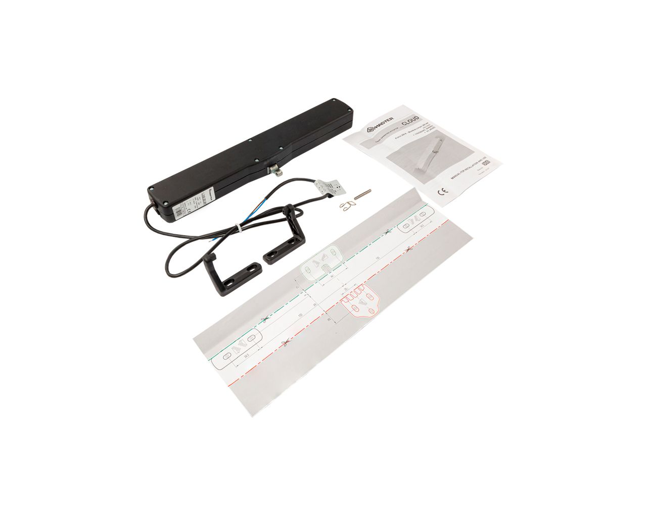 Привод автоматический цепной CLOUD 24В, 240/360 мм (крепление цепи отдельно), черный