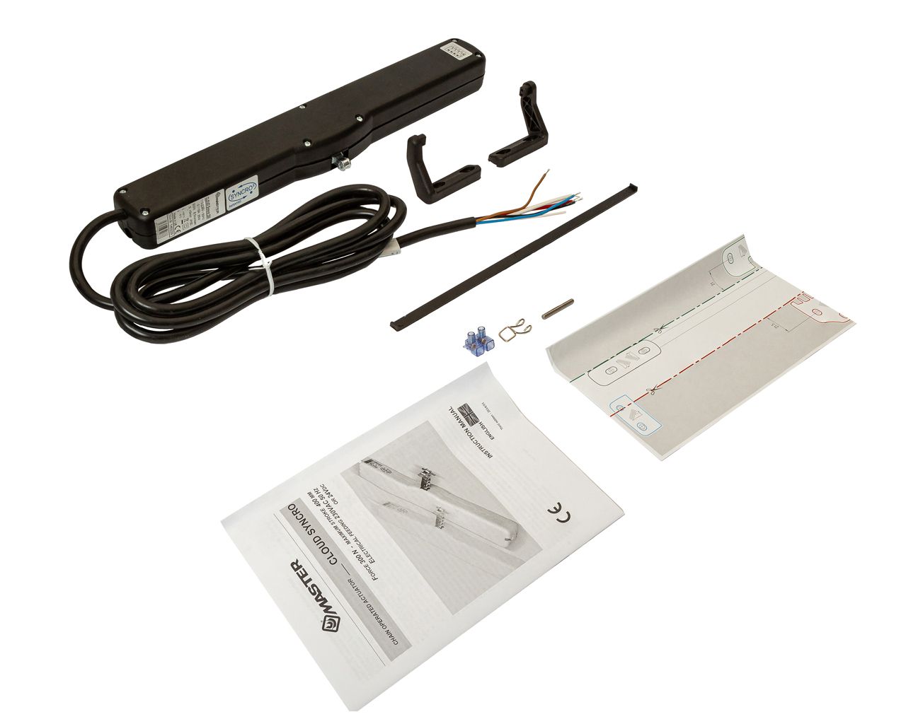 Привод автоматический цепной CLOUD SYNCRO 230В, 300Н, 100/200/400 мм., черный (крепление цепи отдельно). Рис. 1