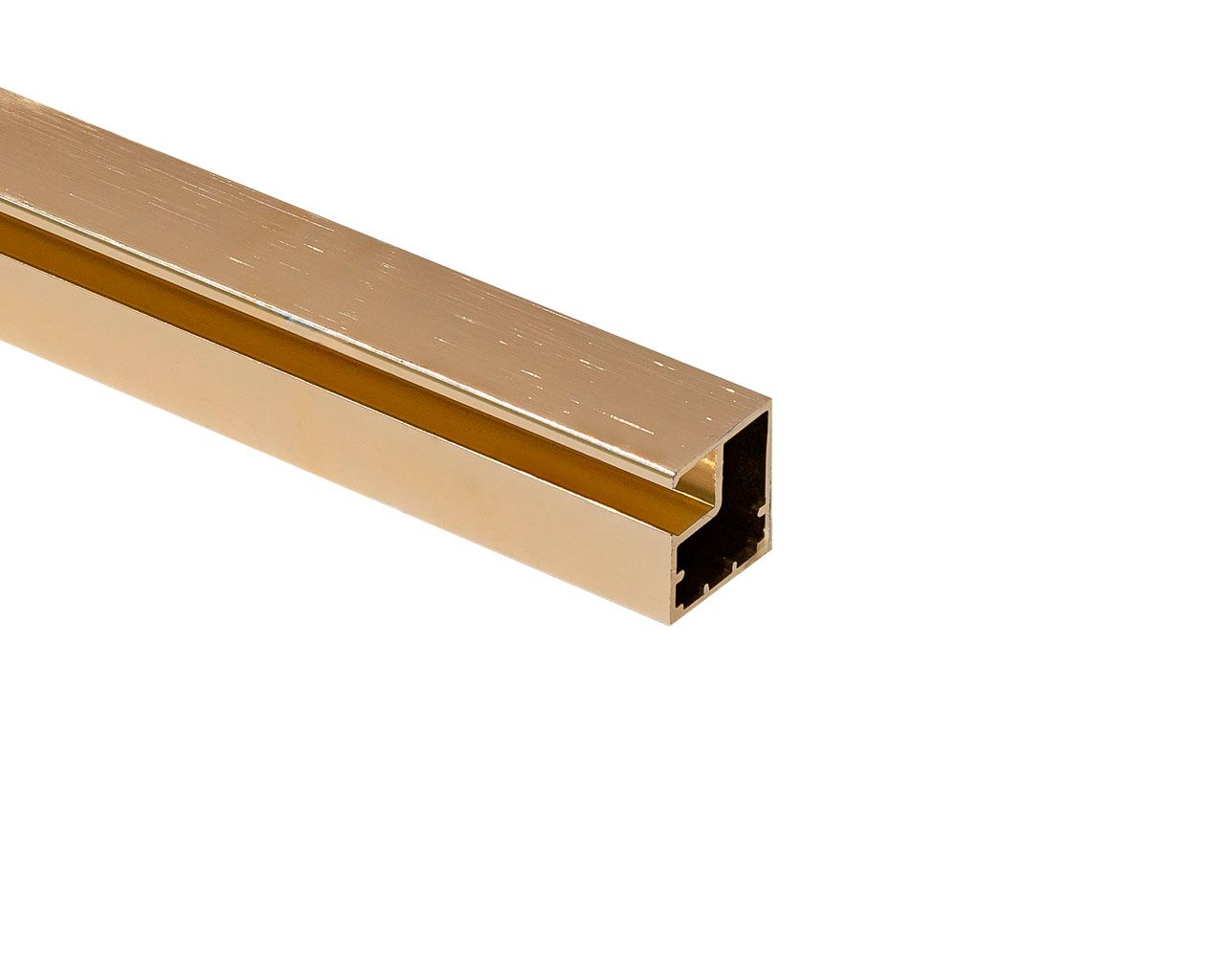 Профиль 21/19 для рамочных фасадов FIRMAX 5800 мм, золото браш. Рис. 1