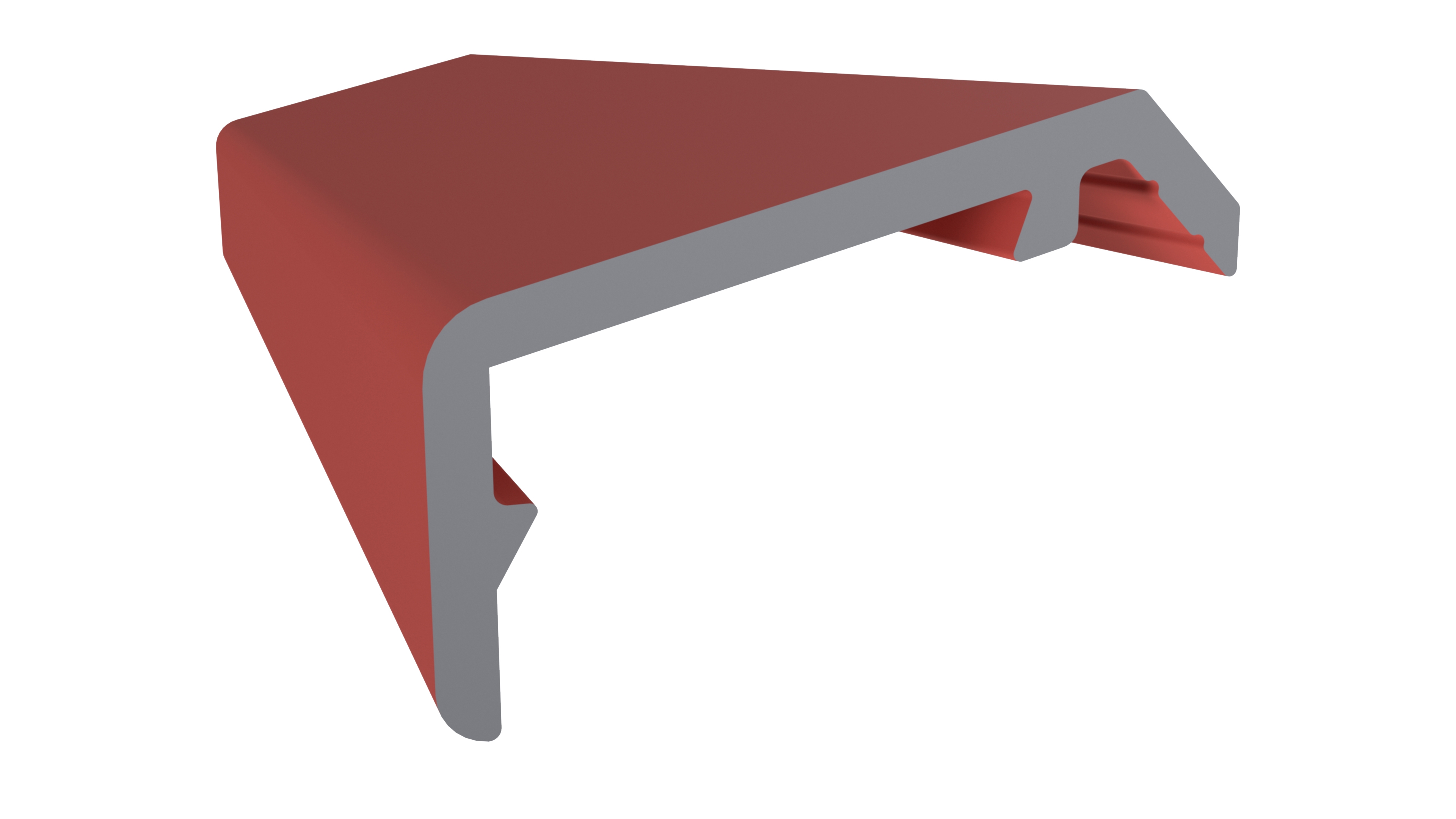 Профиль Алюстарт покрытия створок, цвет RAL 3016 (6,0м). Рис. 1 Профиль Алюстарт покрытия створок, цвет RAL 3016 (6,0м). Рис. 1