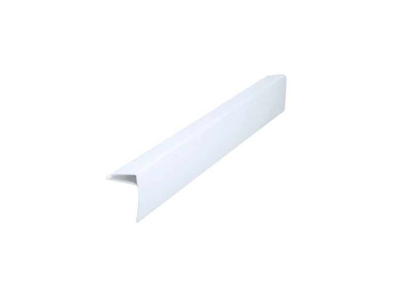 Профиль (F) конечный усиленный ART 18х60мм белый 6,0 м (ART0060). Рис. 1 Профиль (F) конечный усиленный ART 18х60мм белый 6,0 м (ART0060). Рис. 1