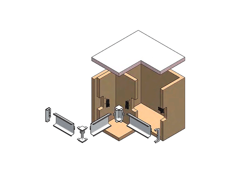 Профиль GOLA Alphalux П-образный для нижних баз L=4.1м., алюминий черный. Рис. 3 Профиль GOLA Alphalux П-образный для нижних баз L=4.1м., алюминий черный. Рис. 3