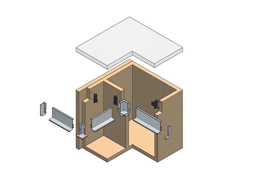 Профиль GOLA Alphalux Г-образный для нижних баз L=4.1м., алюминий белый. Рис. 2 Профиль GOLA Alphalux Г-образный для нижних баз L=4.1м., алюминий белый. Рис. 2