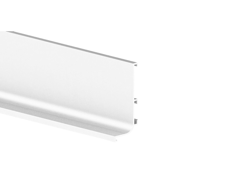 Профиль GOLA FIRMAX L-образный для нижних баз L=4200mm, алюминий белый. Рис. 1