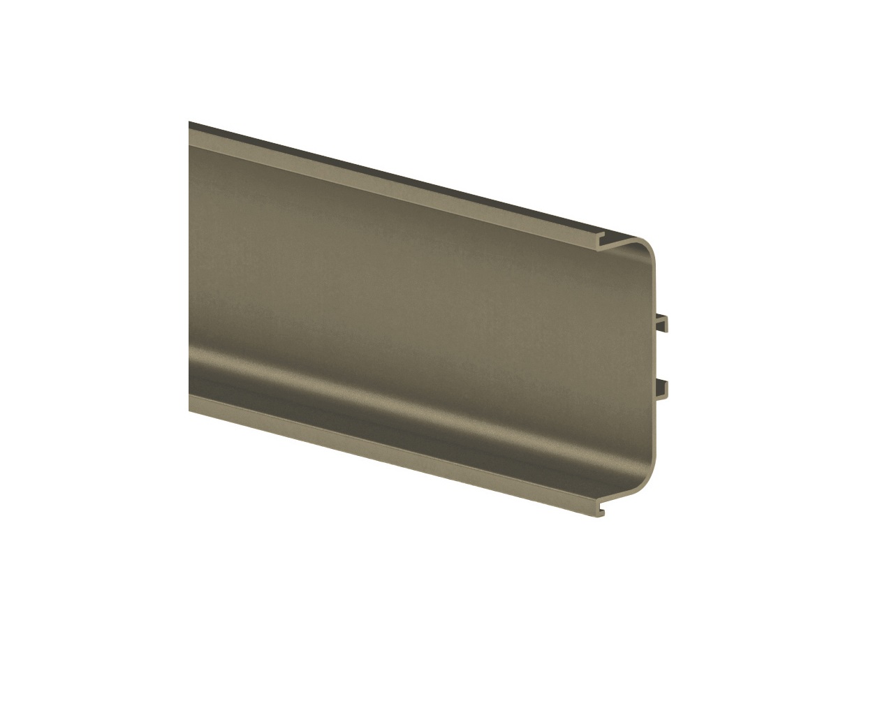 Профиль GOLA FIRMAX П-образный для нижних баз L=4200mm, алюминий шампань. Рис. 1 Профиль GOLA FIRMAX П-образный для нижних баз L=4200mm, алюминий шампань. Рис. 1