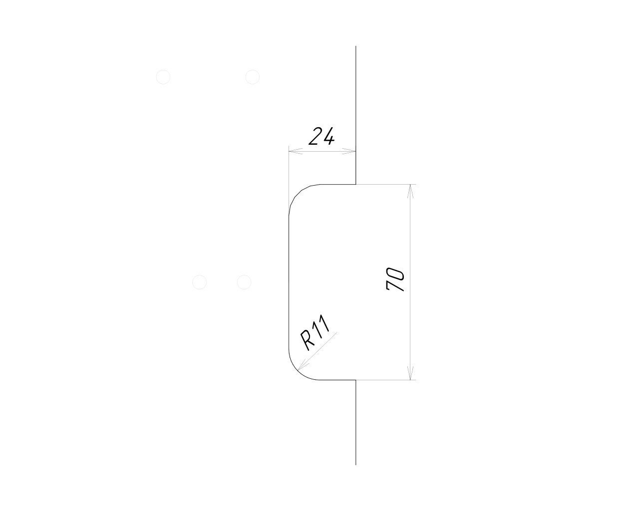 Профиль GOLA FIRMAX П-образный для нижних баз L=4200mm, алюминий шампань. Рис. 3 Профиль GOLA FIRMAX П-образный для нижних баз L=4200mm, алюминий шампань. Рис. 3