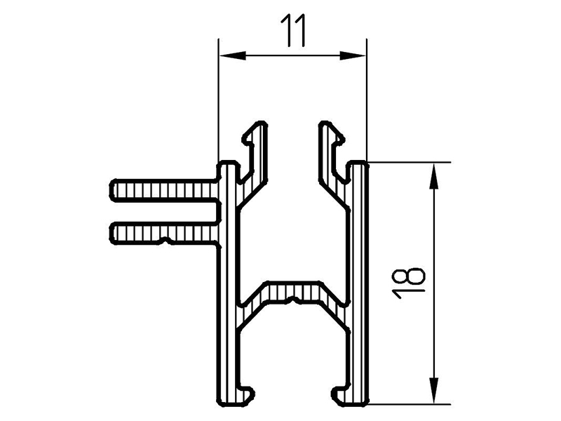 Профиль дистанционный 5,8м., 18мм.. Рис. 1 Профиль дистанционный 5,8м., 18мм.. Рис. 1