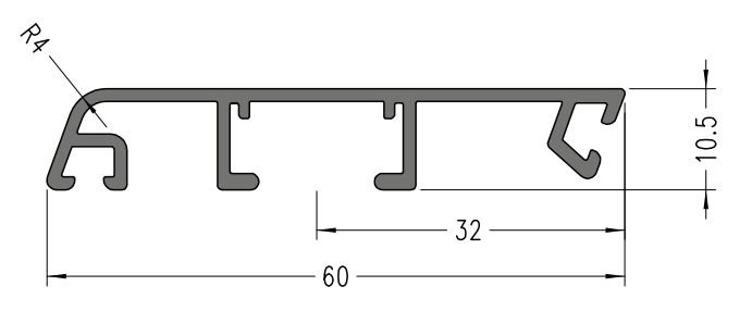 Профиль для вставки, алюминий, 6 м., неокрашенный. Рис. 1 Профиль для вставки, алюминий, 6 м., неокрашенный. Рис. 1