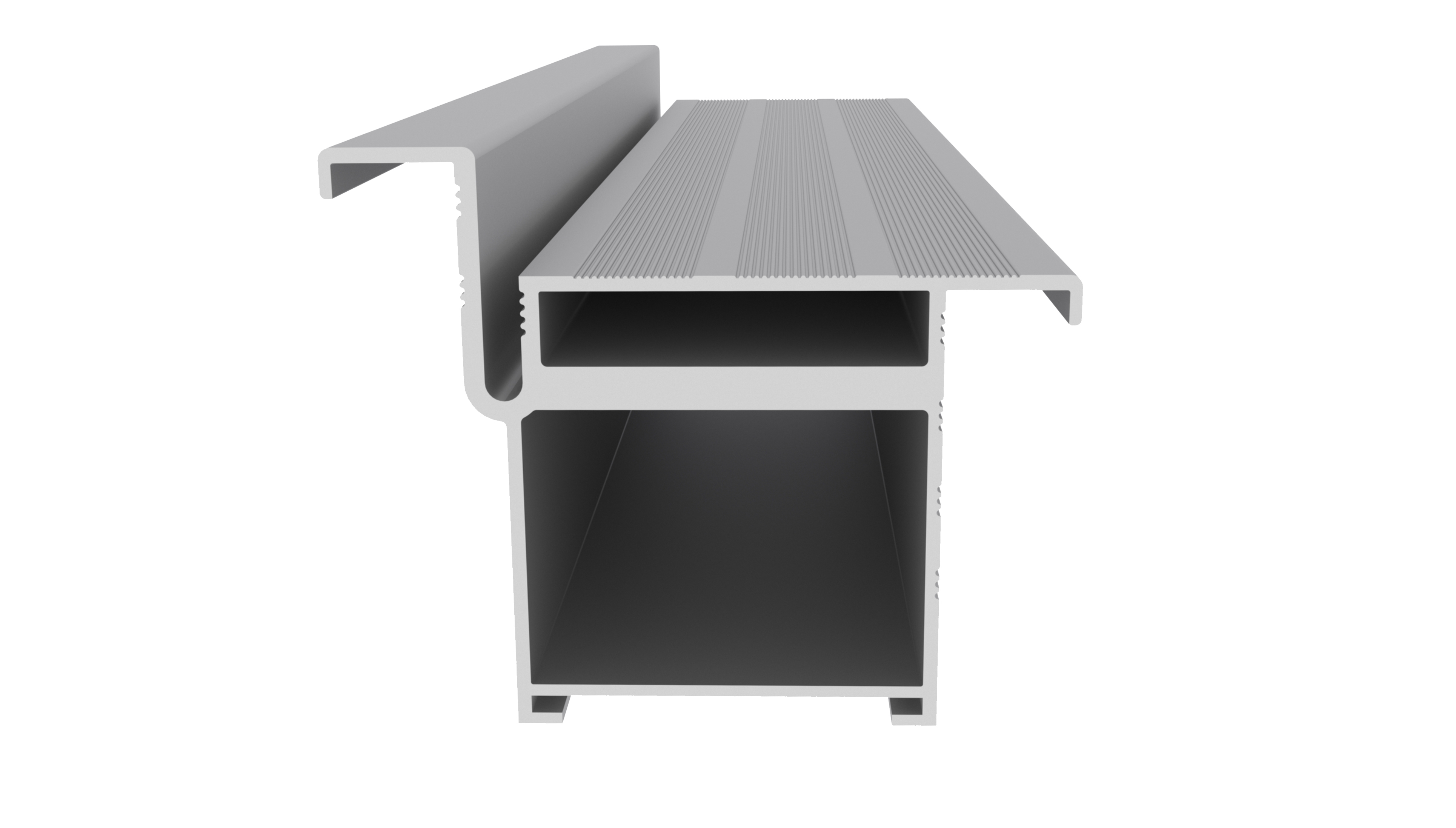 Профиль дверной коробки КС75, алюминий, L=5100 мм, анодированный серебрянный. Рис. 3