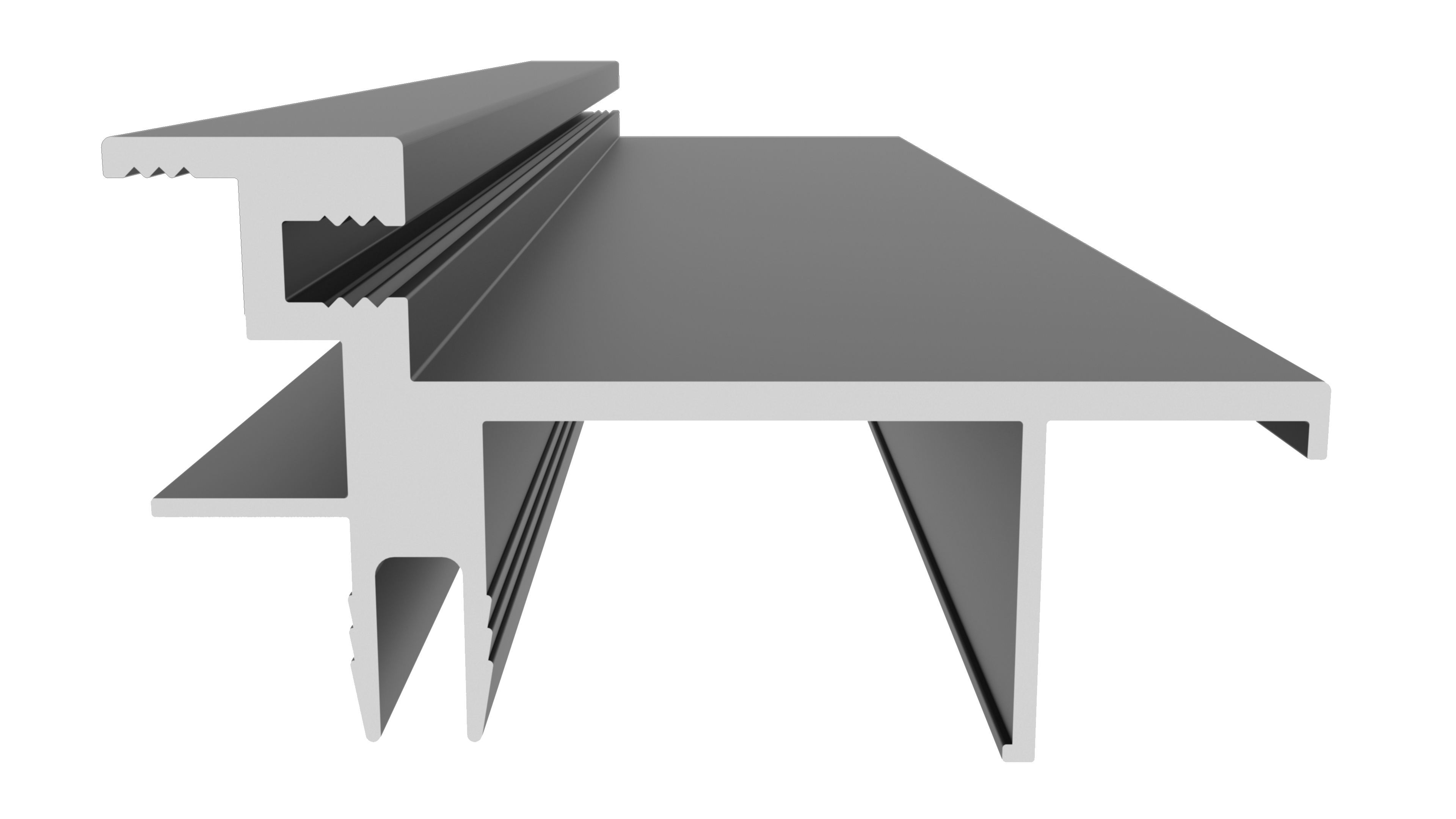 Профиль дверной коробки К.60, алюминий, L=5300 мм, анодированный черный.. Рис. 2 Профиль дверной коробки К.60, алюминий, L=5300 мм, анодированный черный.. Рис. 2