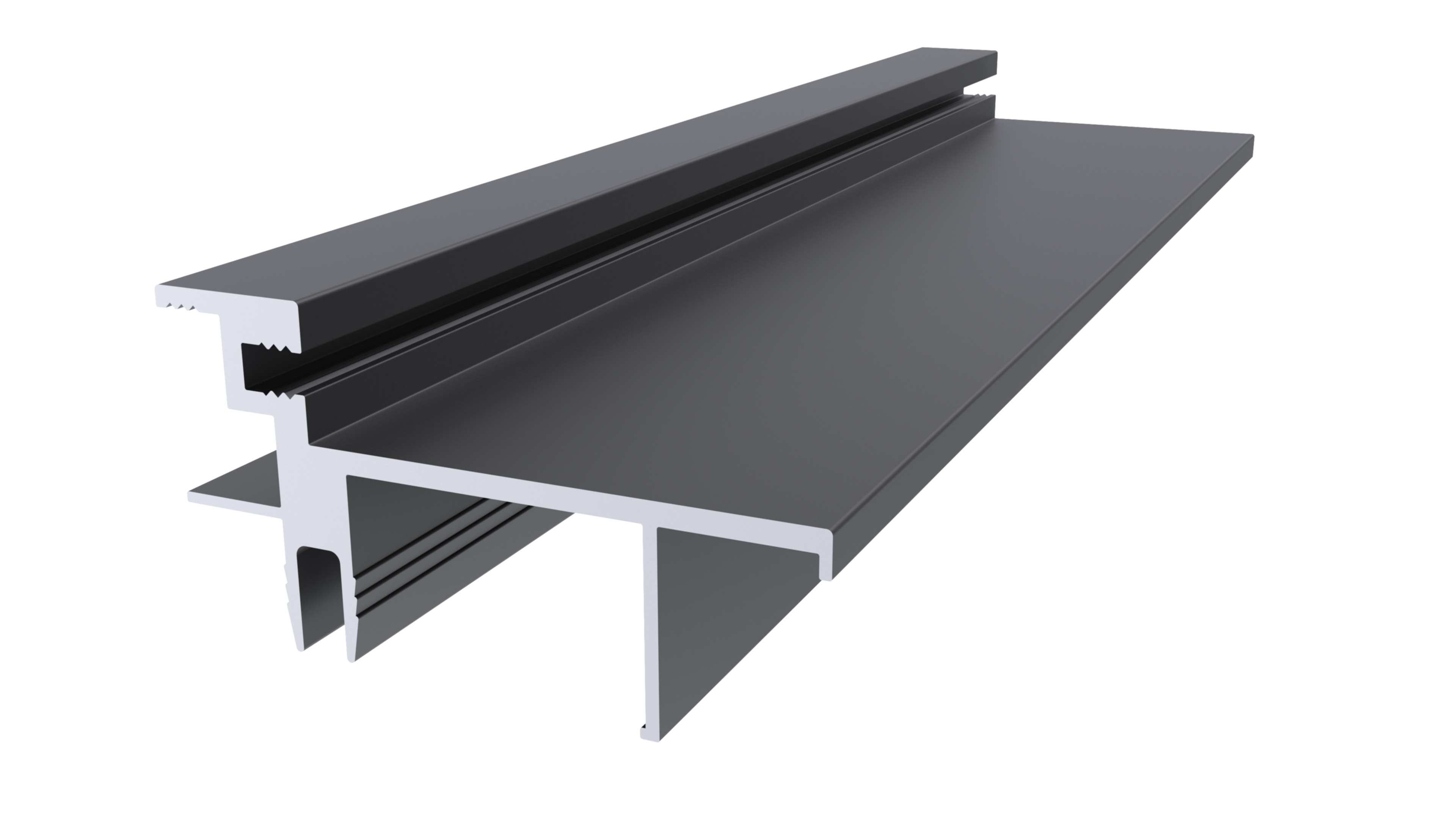 Профиль дверной коробки К.60, алюминий, L=5300 мм, анодированный черный.. Рис. 1 Профиль дверной коробки К.60, алюминий, L=5300 мм, анодированный черный.. Рис. 1