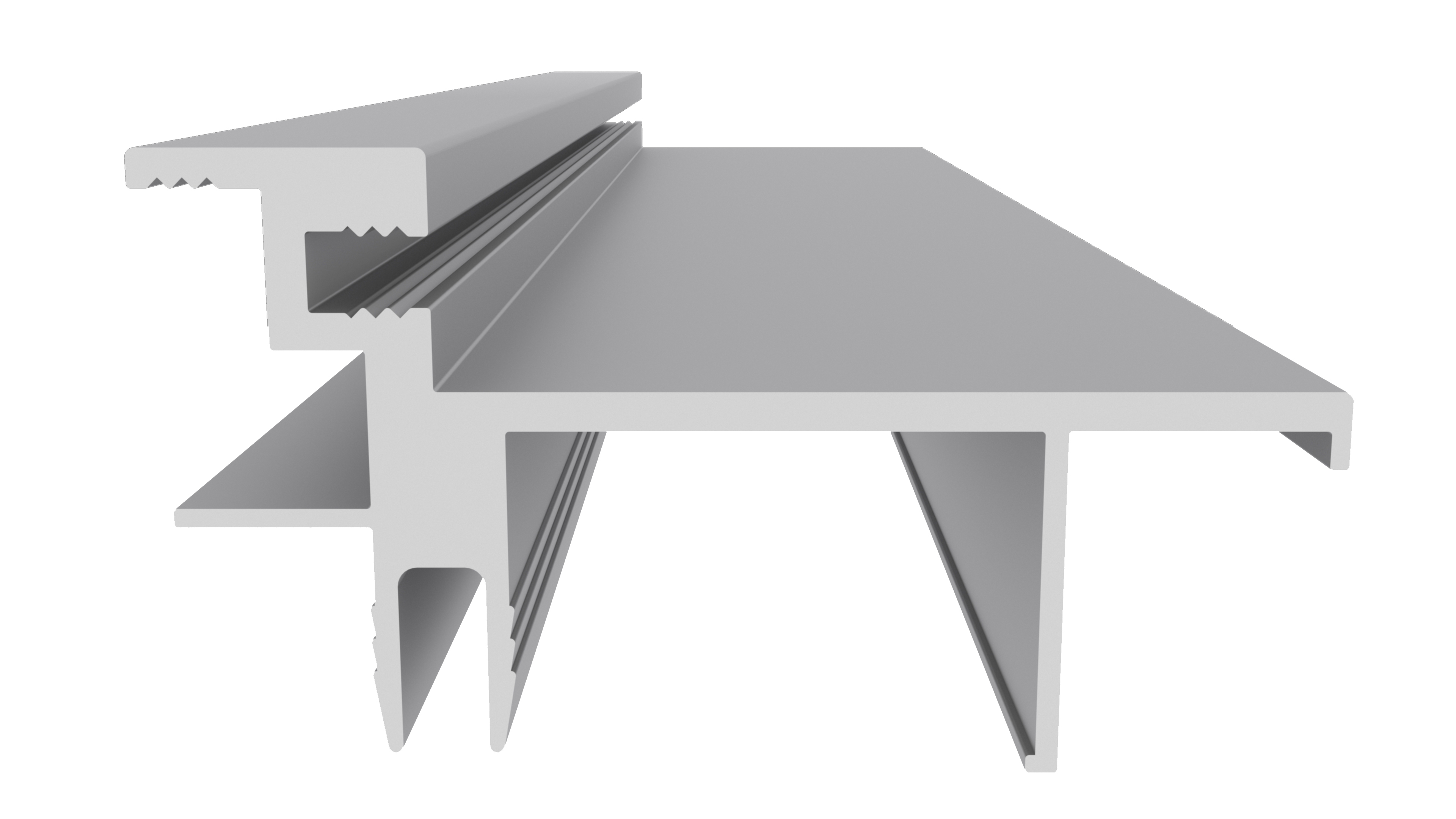 Профиль дверной коробки К.60, алюминий, L=5300 мм, анодированный, цвет серебро. Рис. 2