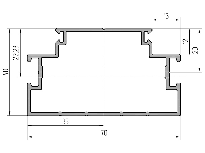 Профиль каркаса (6,2м) A00-D6. Рис. 1