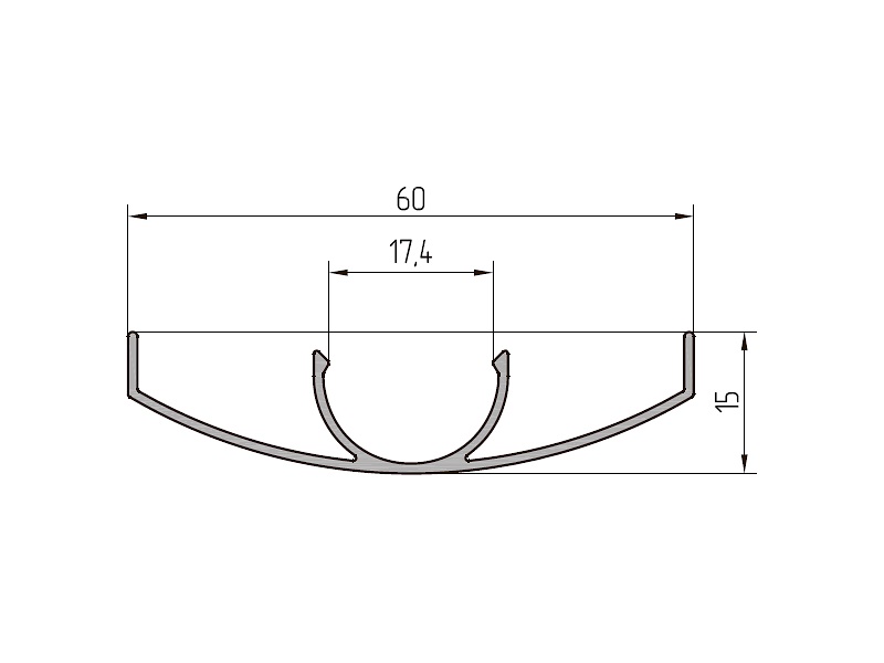 Профиль крышки (6,2м), A00-D6. Рис. 1