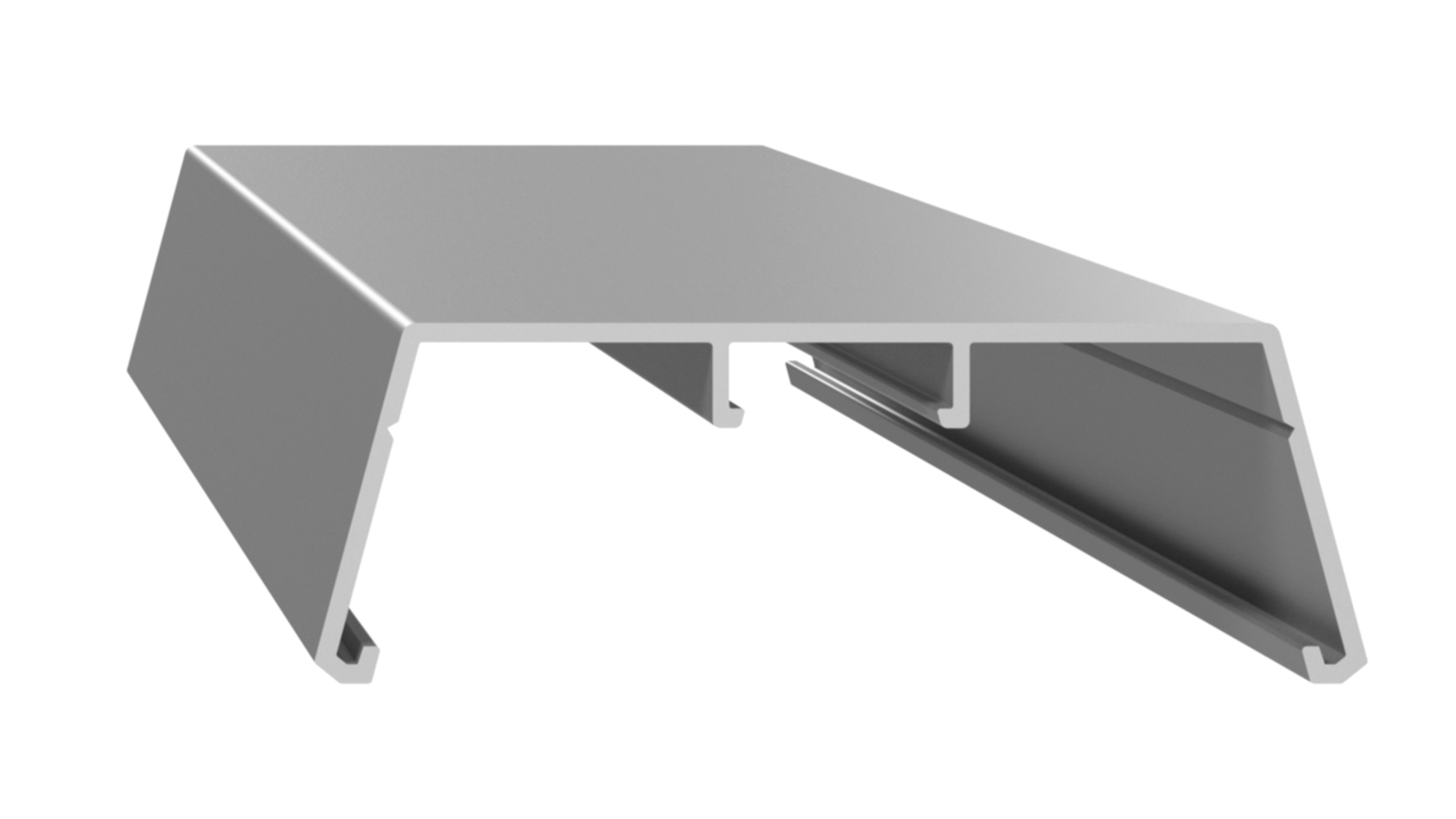 Профиль на горбылек АЛЮСТАРТ, длина 5.8 м, алюминий, неокрашенный