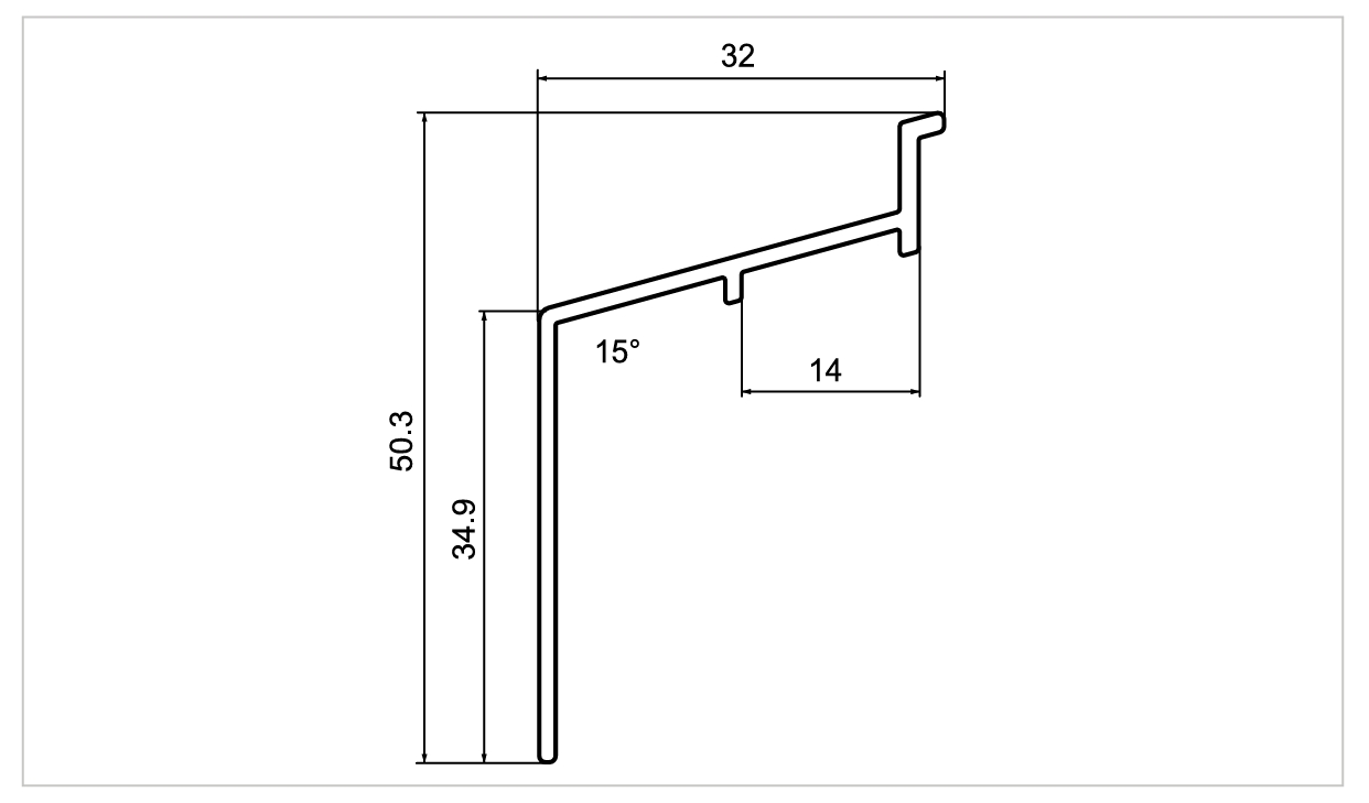 Профиль на нижнюю раму АЛЮСТАРТ (P6040) , длина 5.8 м, алюминий, неокрашенный. Рис. 2 Профиль на нижнюю раму АЛЮСТАРТ (P6040) , длина 5.8 м, алюминий, неокрашенный. Рис. 2