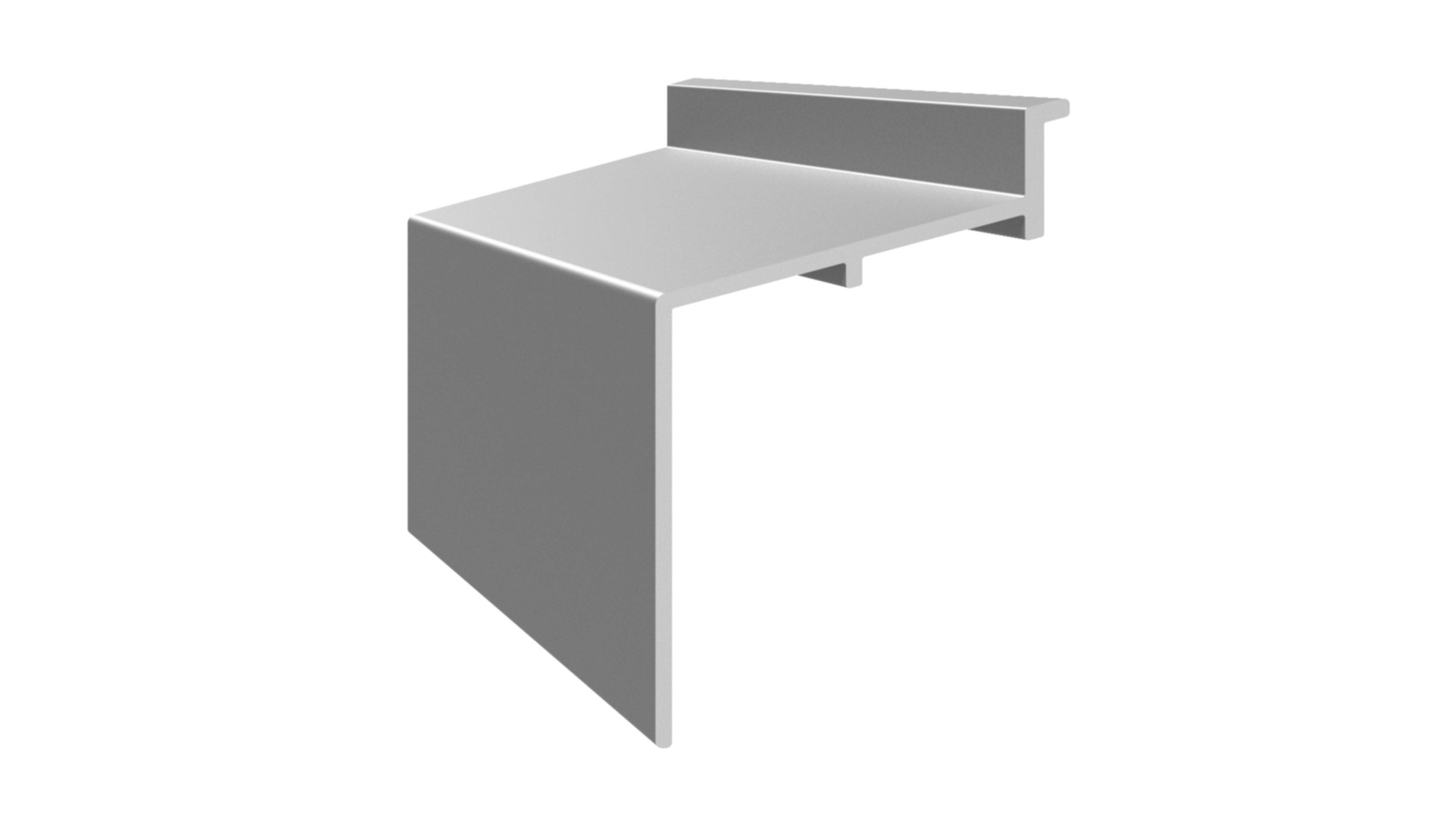 Профиль на нижнюю раму АЛЮСТАРТ (P6040) , длина 5.8 м, алюминий, неокрашенный