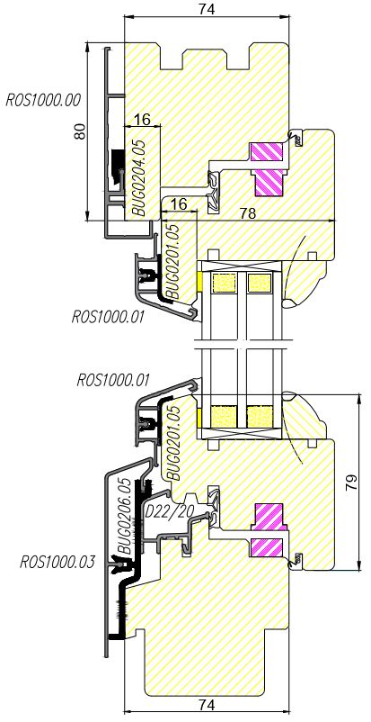 Профиль на нижнюю раму АЛЮСТАРТ, длина 6 м, алюминий, неокрашенный. Рис. 3