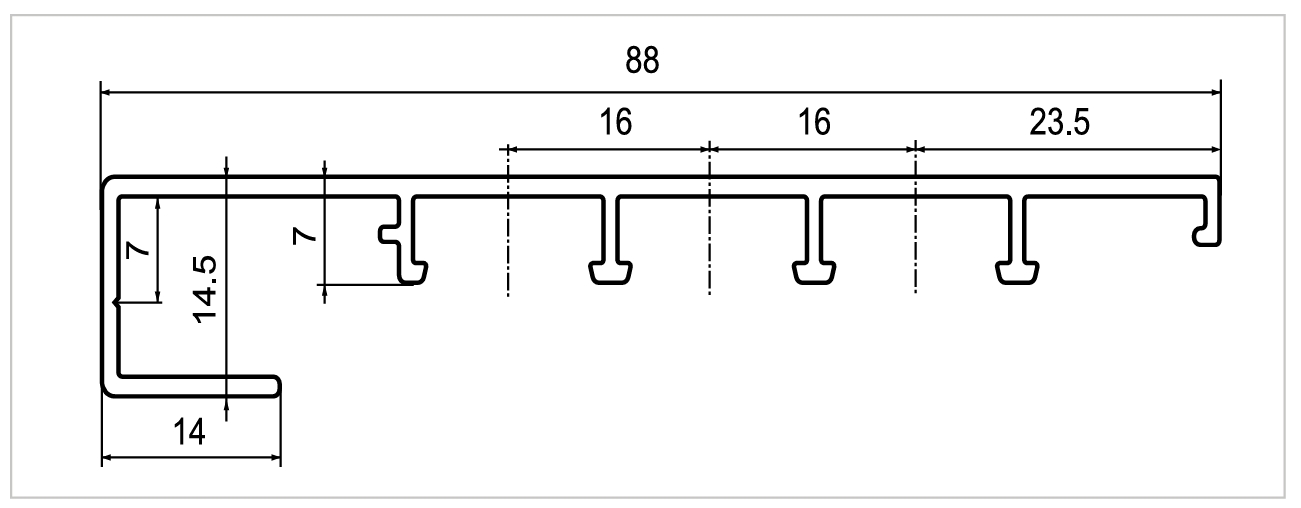 Профиль на раму АЛЮСТАРТ (P6004), длина 5.8 м, алюминий, неокрашенный. Рис. 2 Профиль на раму АЛЮСТАРТ (P6004), длина 5.8 м, алюминий, неокрашенный. Рис. 2