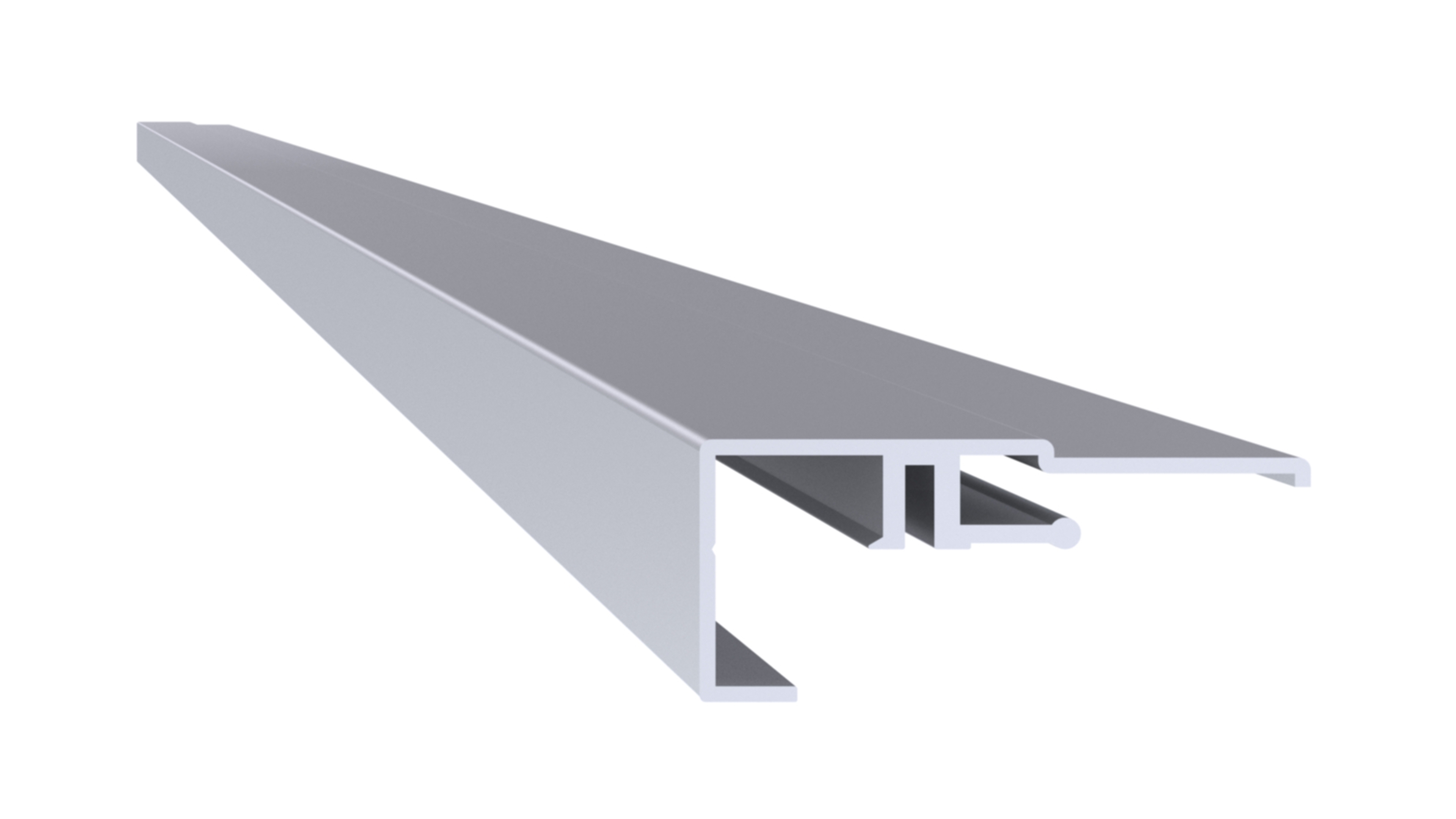 Профиль на раму АЛЮСТАРТ, длина 6 м, алюминий, неокрашенный. Рис. 1