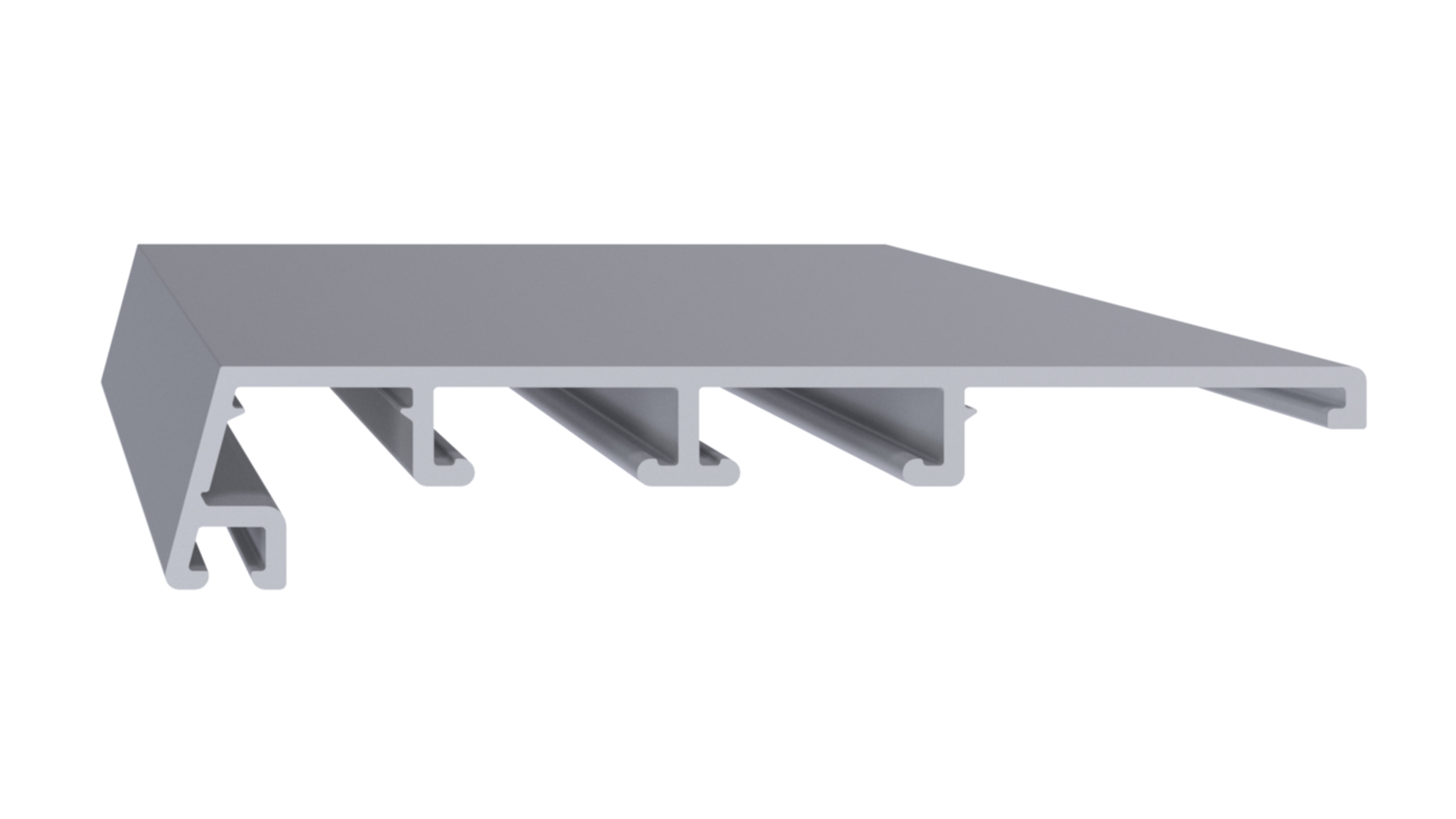 Профиль на раму АЛЮСТАРТ, длина 6 м, алюминий, неокрашенный. Рис. 1