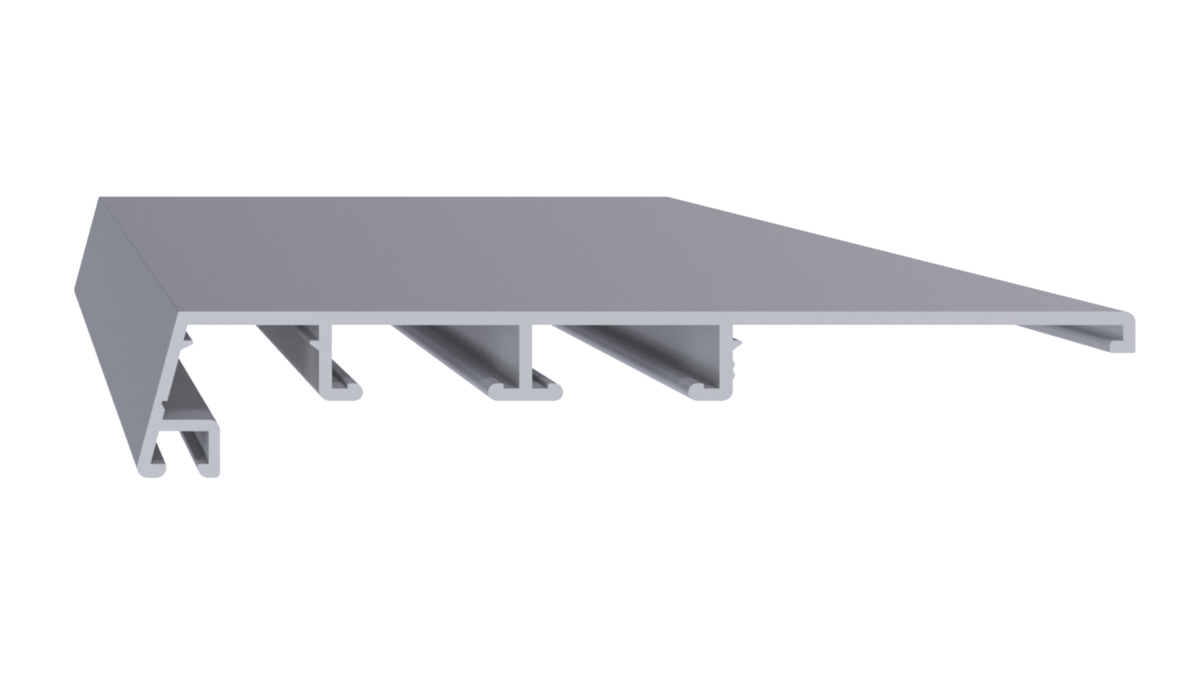 Профиль на раму АЛЮСТАРТ, длина 6 м, алюминий, неокрашенный. Рис. 1