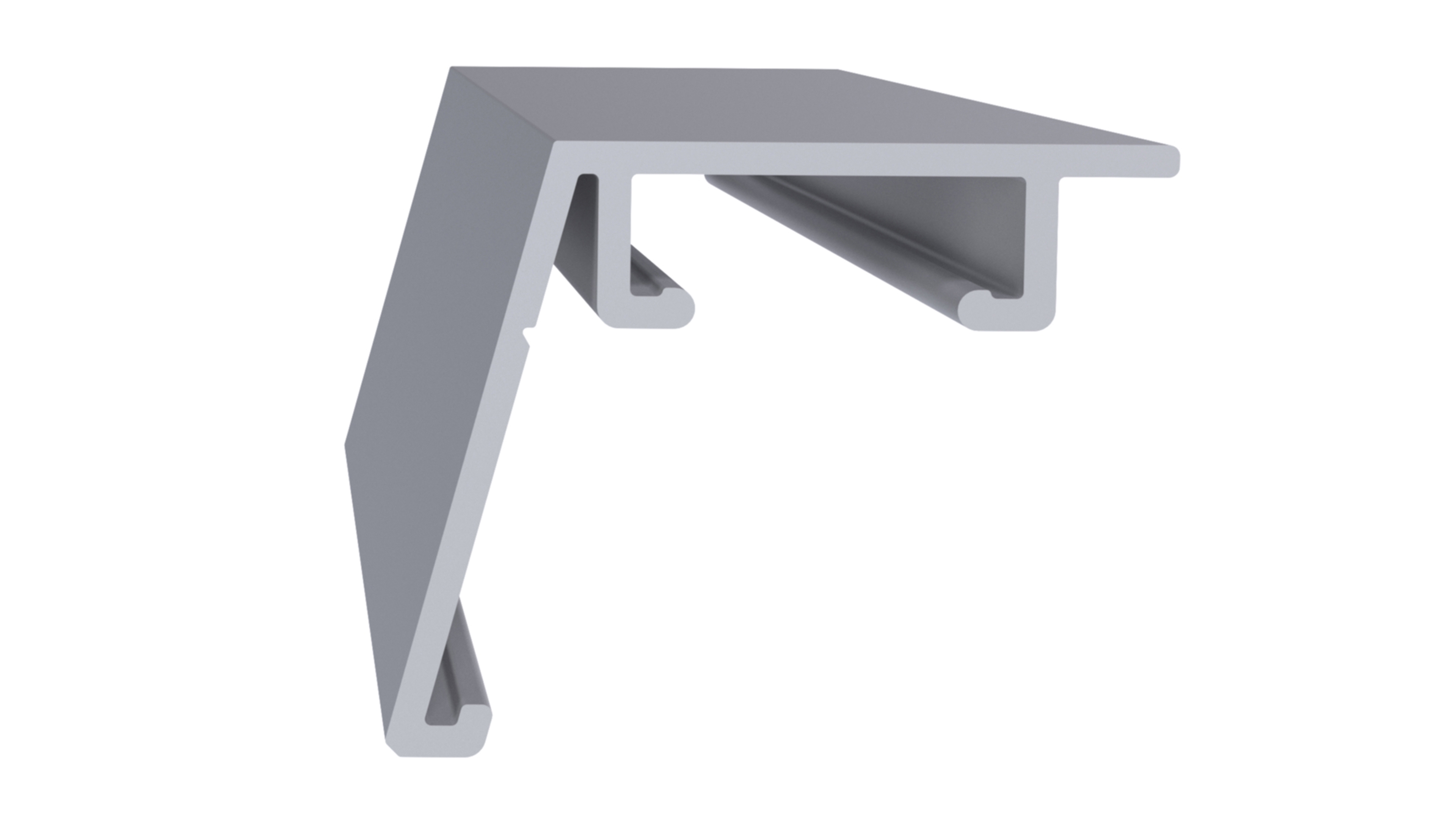 Профиль на створку АЛЮСТАРТ, длина 6 м, алюминий, неокрашенный