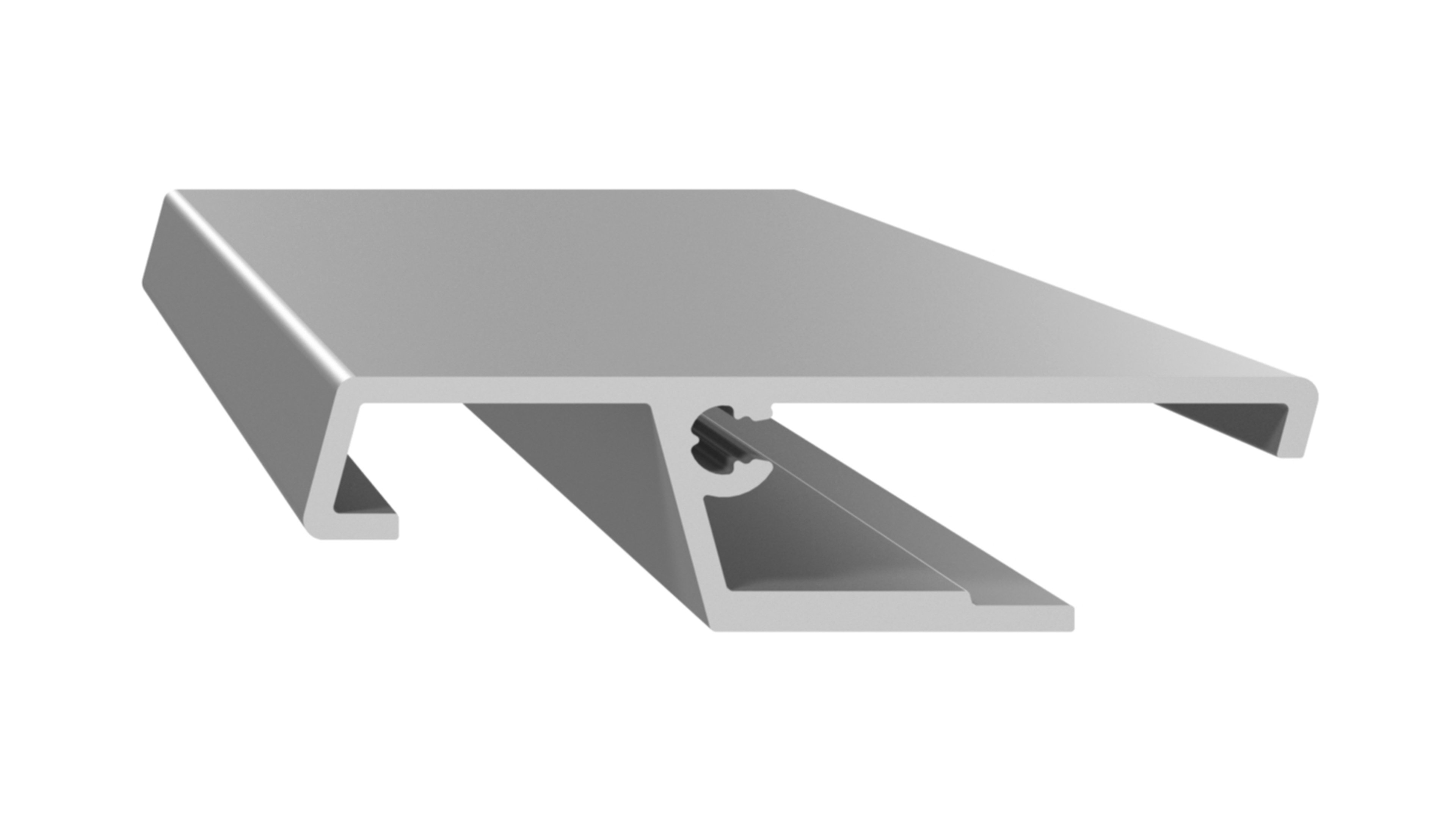 Профиль  на водоотводный профиль АЛЮСТАРТ (P6030), длина 5.8 м, алюминий, неокрашенный