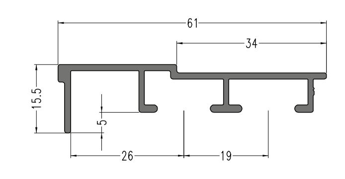 Профиль облицовочный, длина 6 м, алюминий, неокрашенный. Рис. 1 Профиль облицовочный, длина 6 м, алюминий, неокрашенный. Рис. 1
