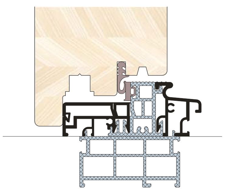 Профиль подставочный АЛЮСТАРТ для профиля-порога, пластик, черный. Рис. 2 Профиль подставочный АЛЮСТАРТ для профиля-порога, пластик, черный. Рис. 2