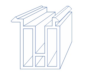 Профиль подставочный, совместим с профилем VEKA 60 / WHS 60 (110.026), 6.5м. Рис. 1 Профиль подставочный, совместим с профилем VEKA 60 / WHS 60 (110.026), 6.5м. Рис. 1