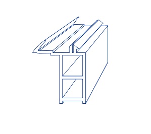 Профиль подставочный, совместим с профилем KBE 58 (142), 6.5м. Рис. 1