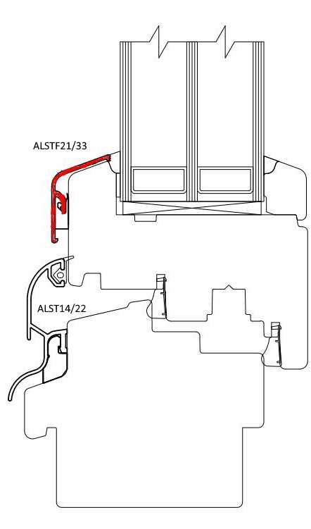 Профиль покрытия оконных створок АЛЮСТАРТ (FP-21/33), анод. серебристый. Рис. 2 Профиль покрытия оконных створок АЛЮСТАРТ (FP-21/33), анод. серебристый. Рис. 2