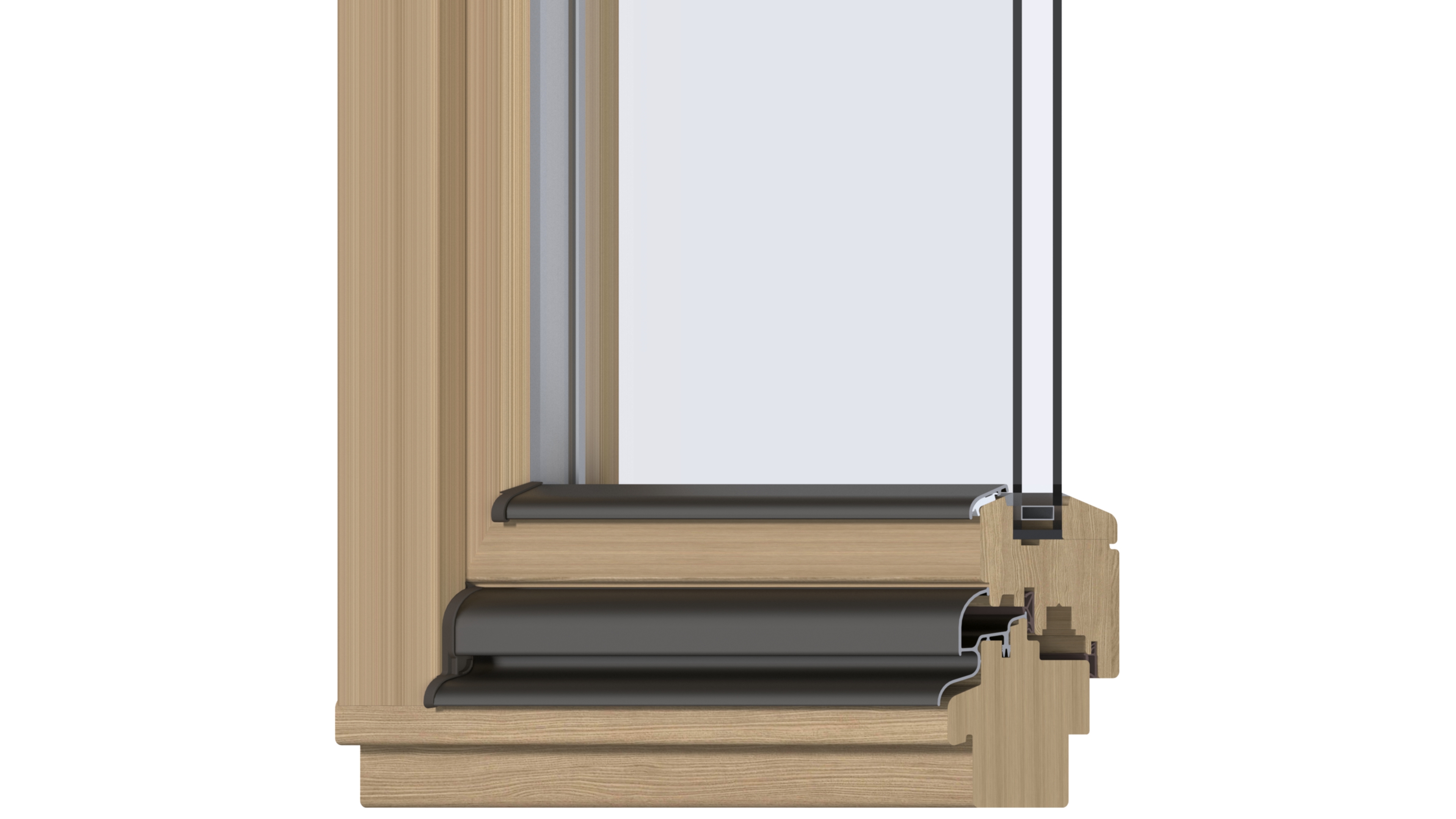 Профиль покрытия створок АЛЮСТАРТ, RAL 8019. Рис. 2 Профиль покрытия створок АЛЮСТАРТ, RAL 8019. Рис. 2