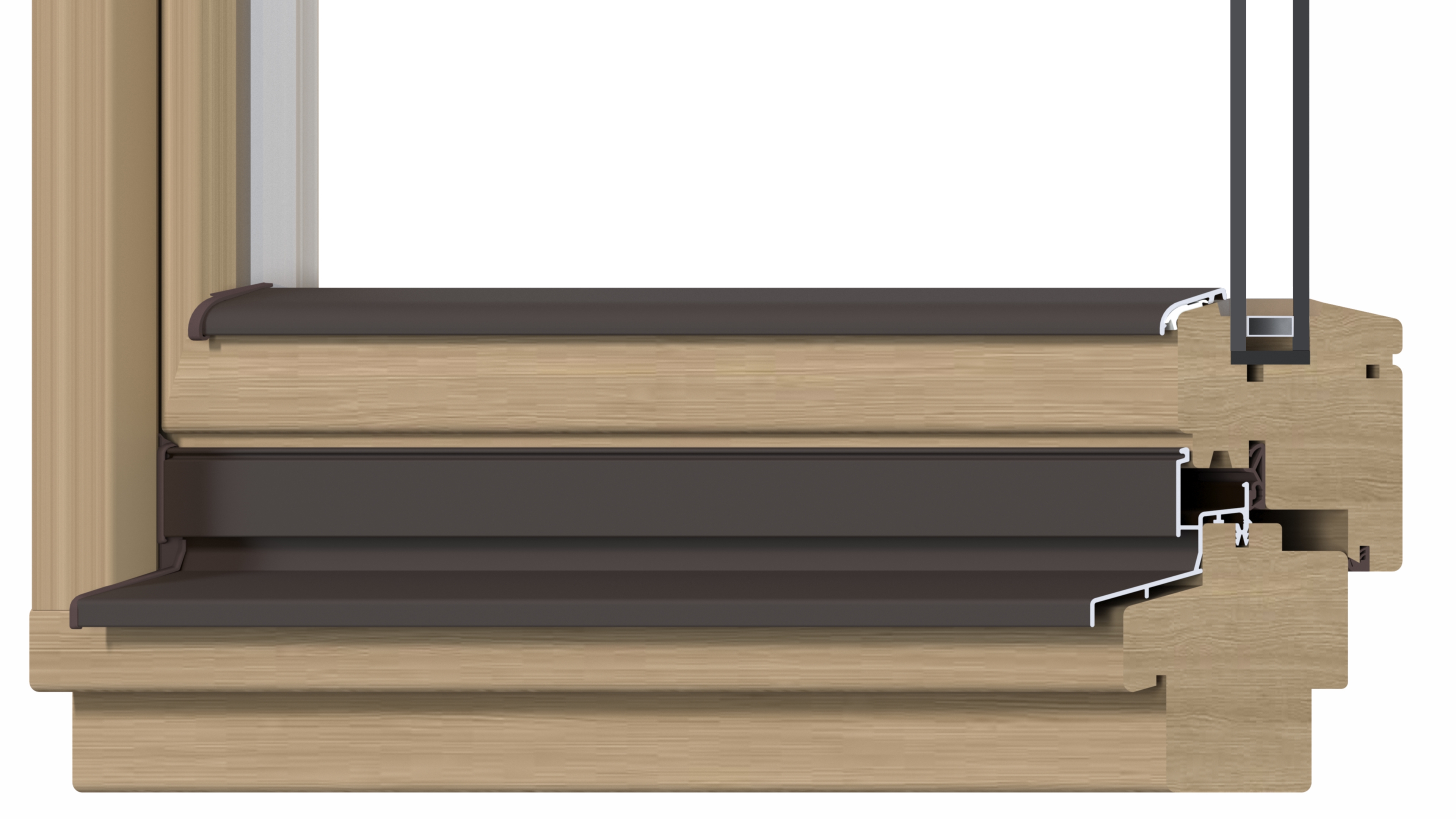 Профиль покрытия створок АЛЮСТАРТ, RAL 8019. Рис. 3 Профиль покрытия створок АЛЮСТАРТ, RAL 8019. Рис. 3