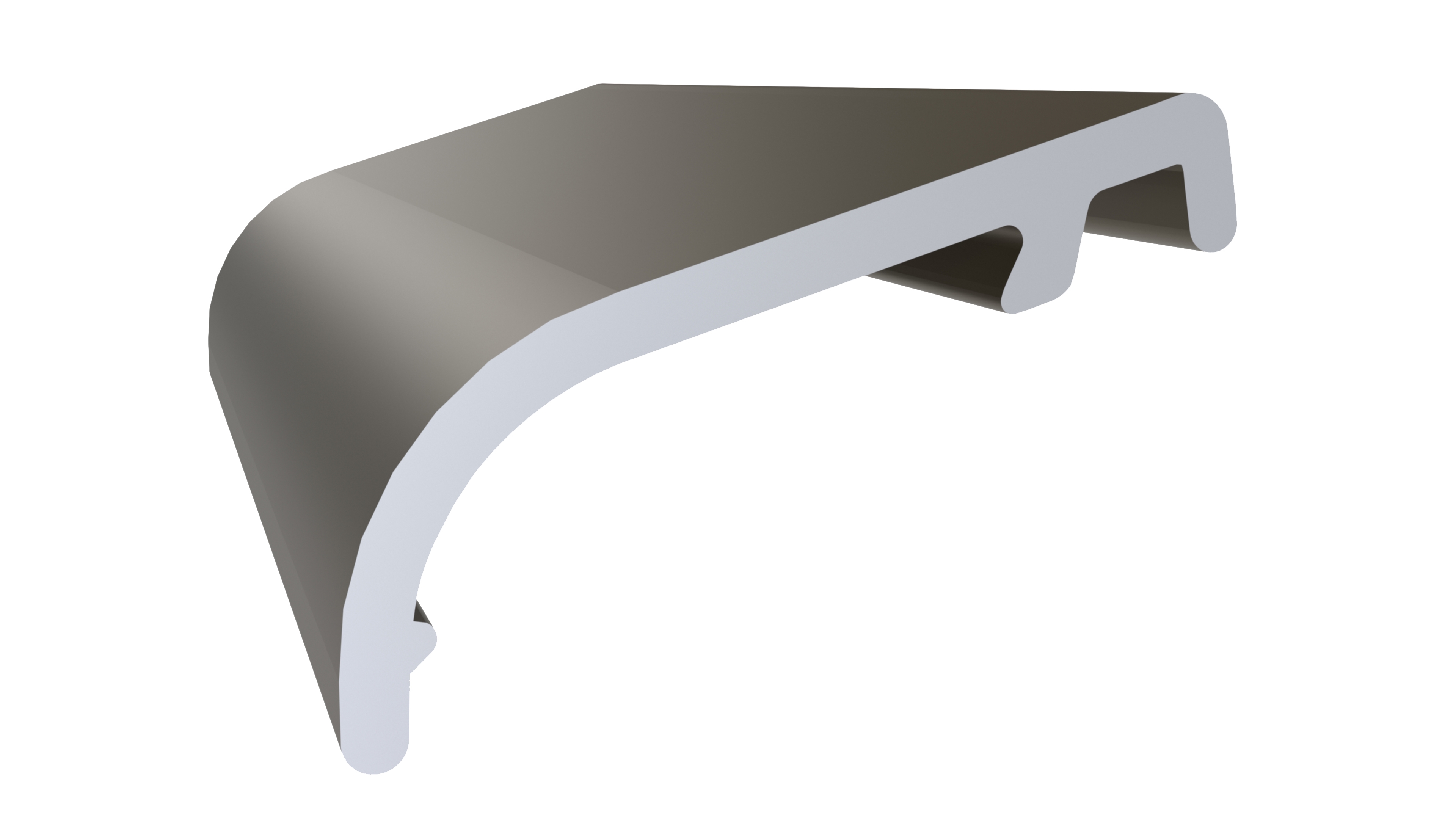 Профиль покрытия створок АЛЮСТАРТ, алюминий, бронза