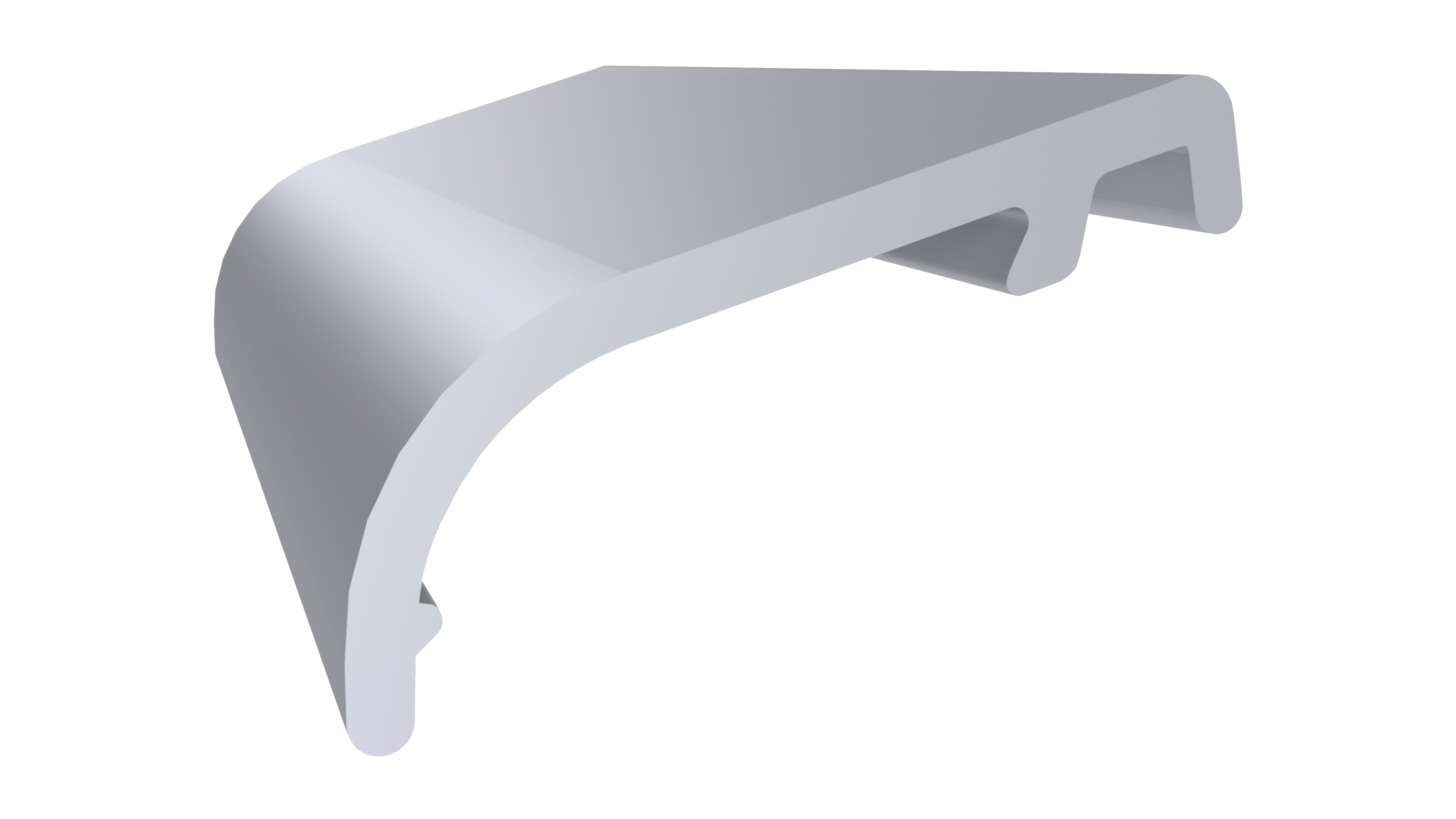 Профиль покрытия створок АЛЮСТАРТ, алюминий, неокрашенный. Рис. 1