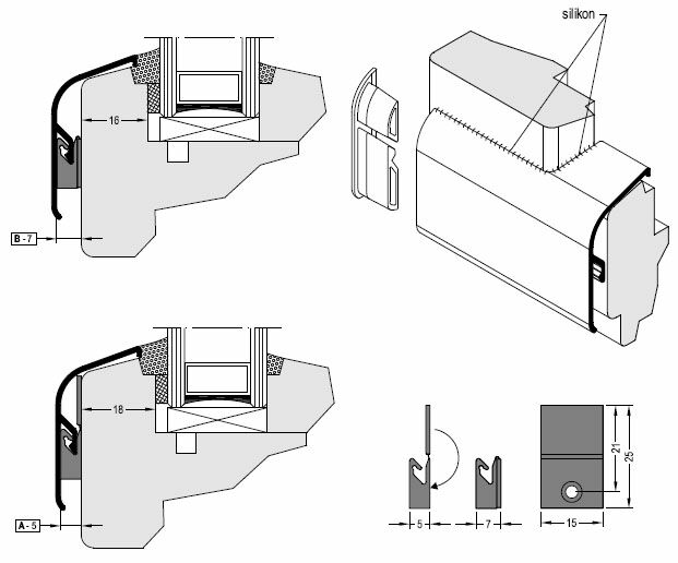 Профиль покрытия оконных створок АЛЮСТАРТ (FP23/41), бр.. Рис. 1