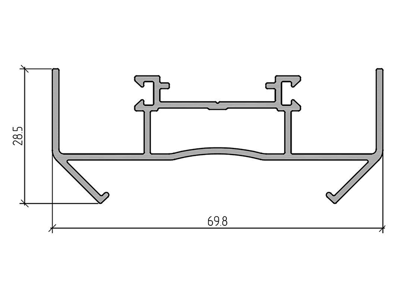 Профиль поворотный (6,2м), RAL9006. Рис. 1